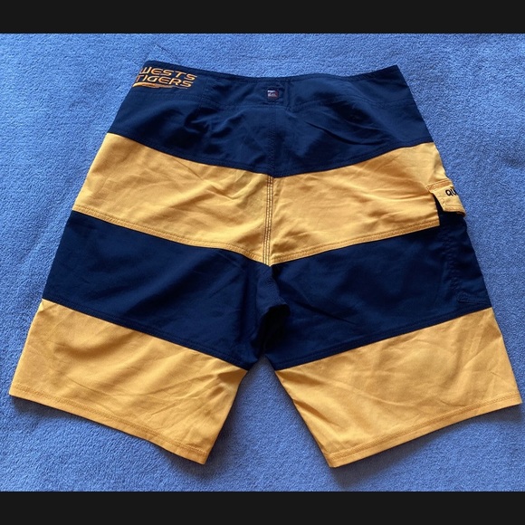 Quiksilver Mens NRL Wests Tigers Boardshorts Embroidered W30” Pre Owned EC - Picture 6 of 8
